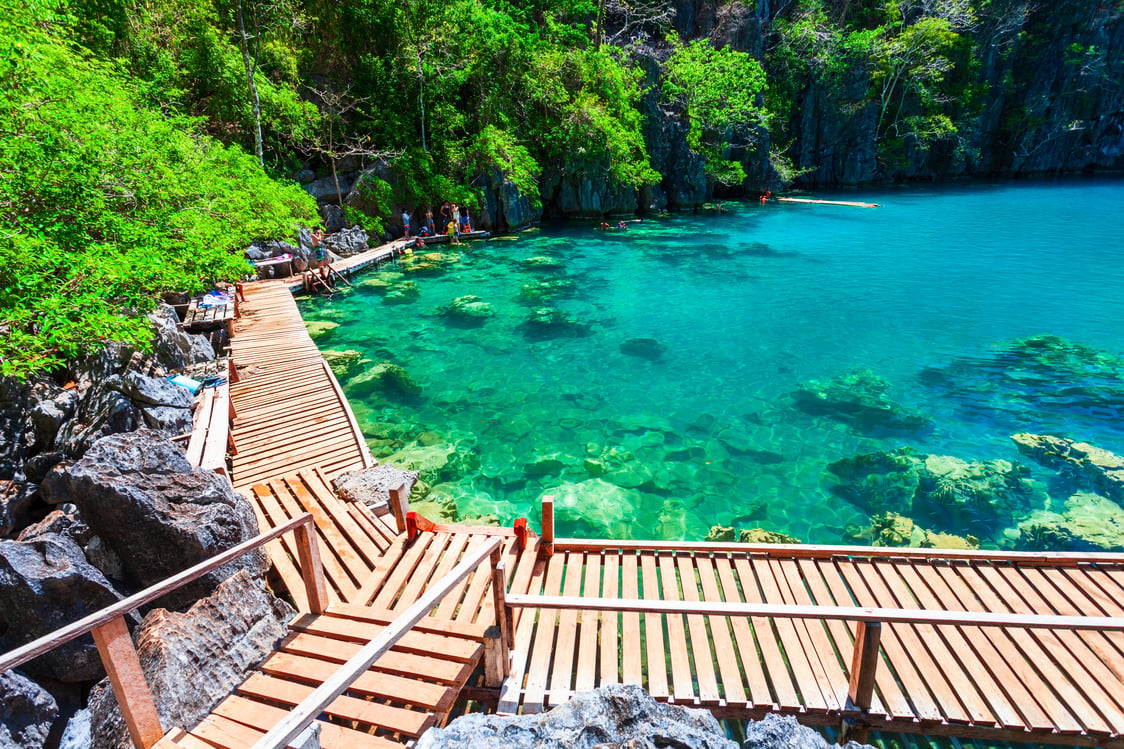 Kayangan Lake in Coron Island, Philippines