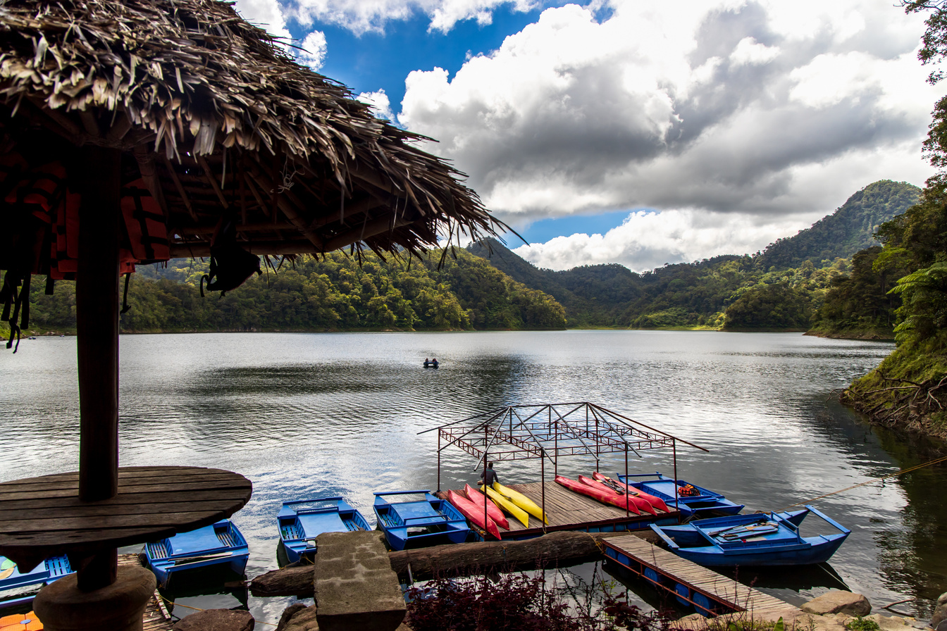 Beautiful landscape at Twin Lake at Dumaguete