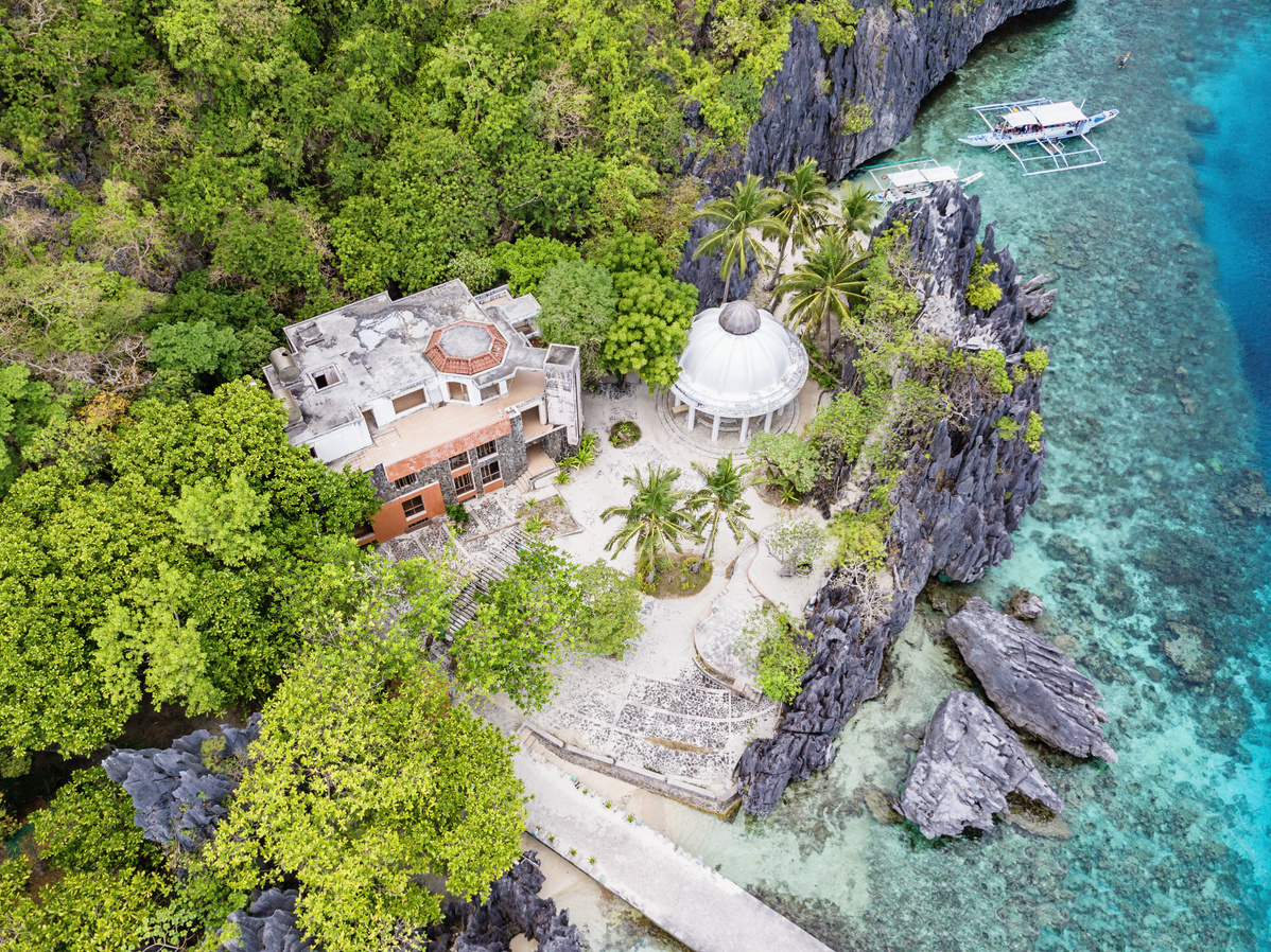 Matinloc Shrine in El Nido Matinloc Island Palawan Philippines