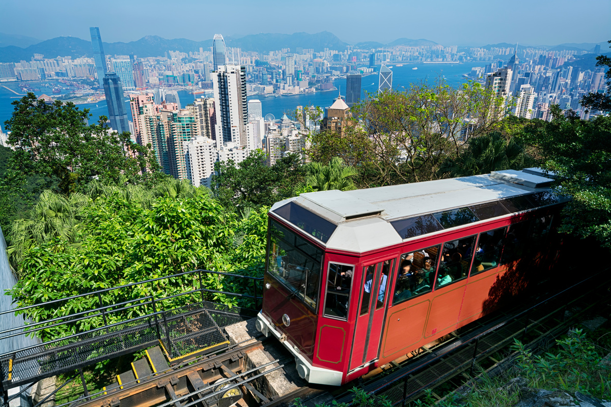 `Peak Tram` in Hong Kong