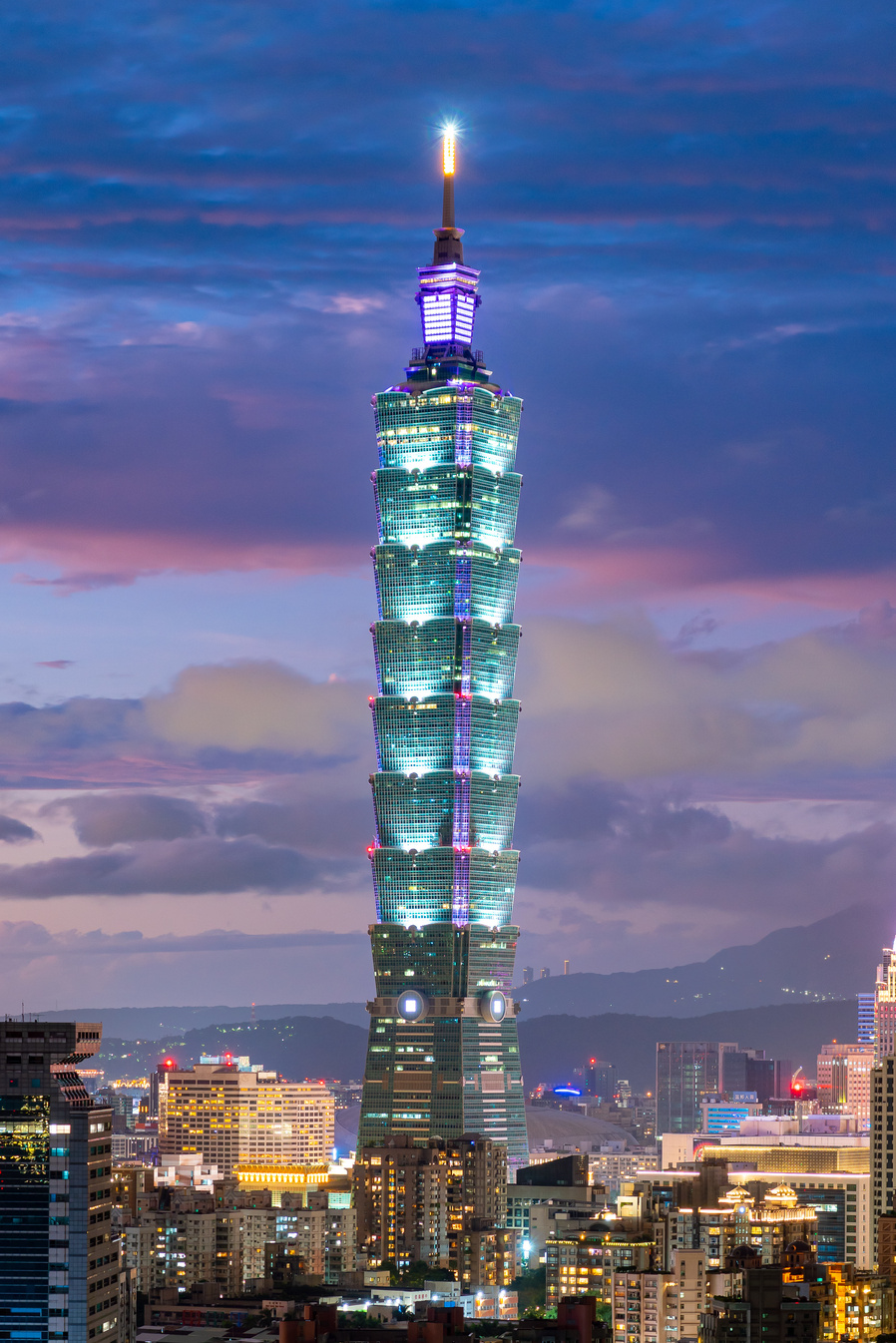 The Taipei 101 Building in Taipei, Taiwan