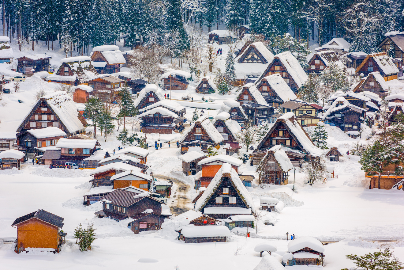 Shirakawago, Japan Winter Village