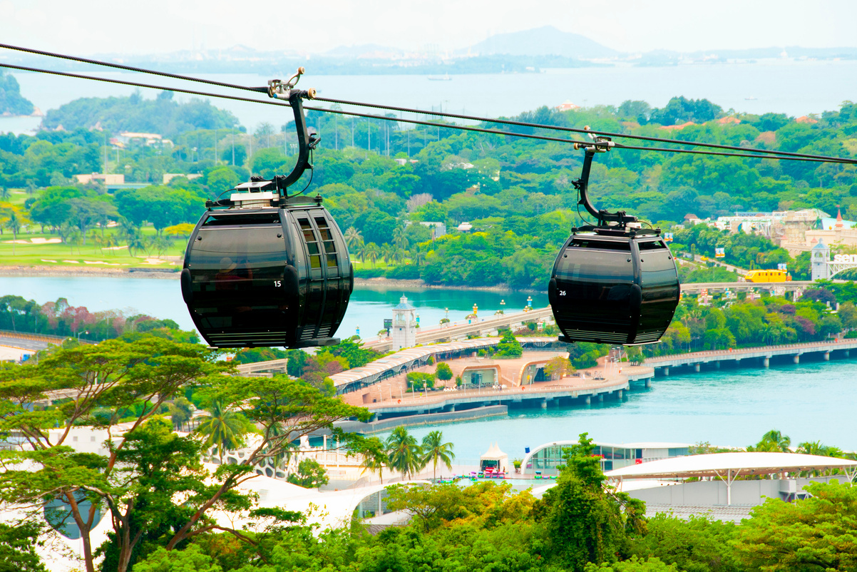 Cable Cars in Sentosa